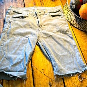 Rag & Bone Skinny Cut-offs in Taupe Green